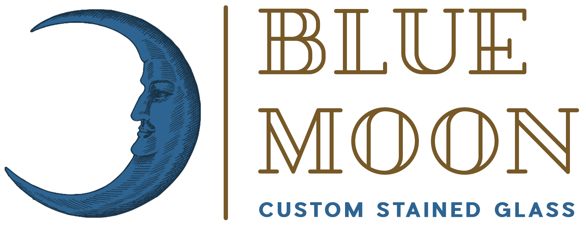 Blue Moon Custom Stained Glass
