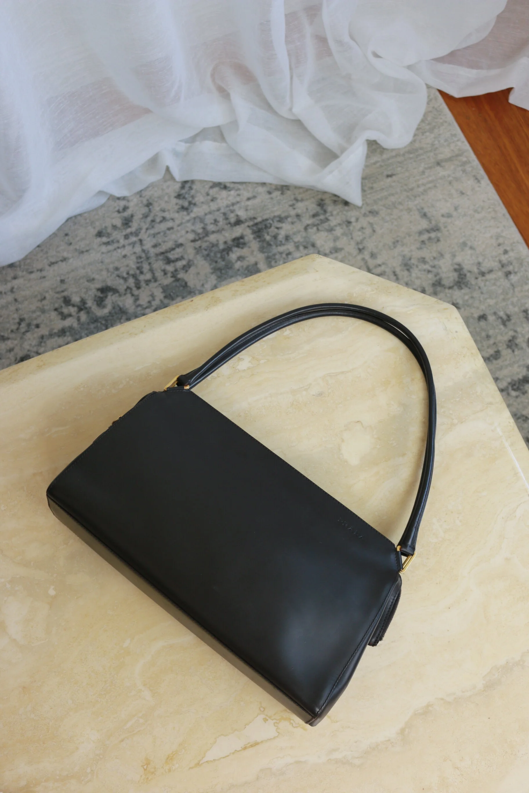 vintage leather prada bag