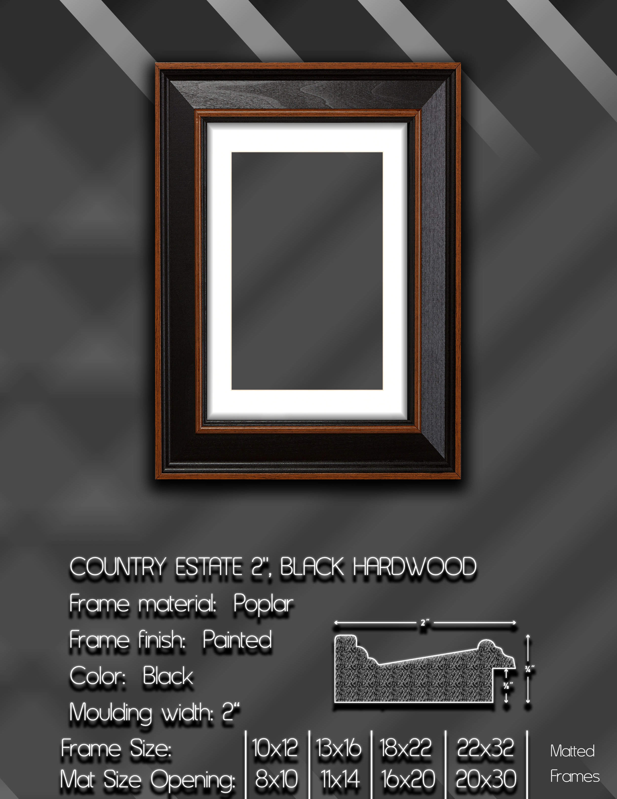 Matted Black Frames Photography By Alfredo Carvajal