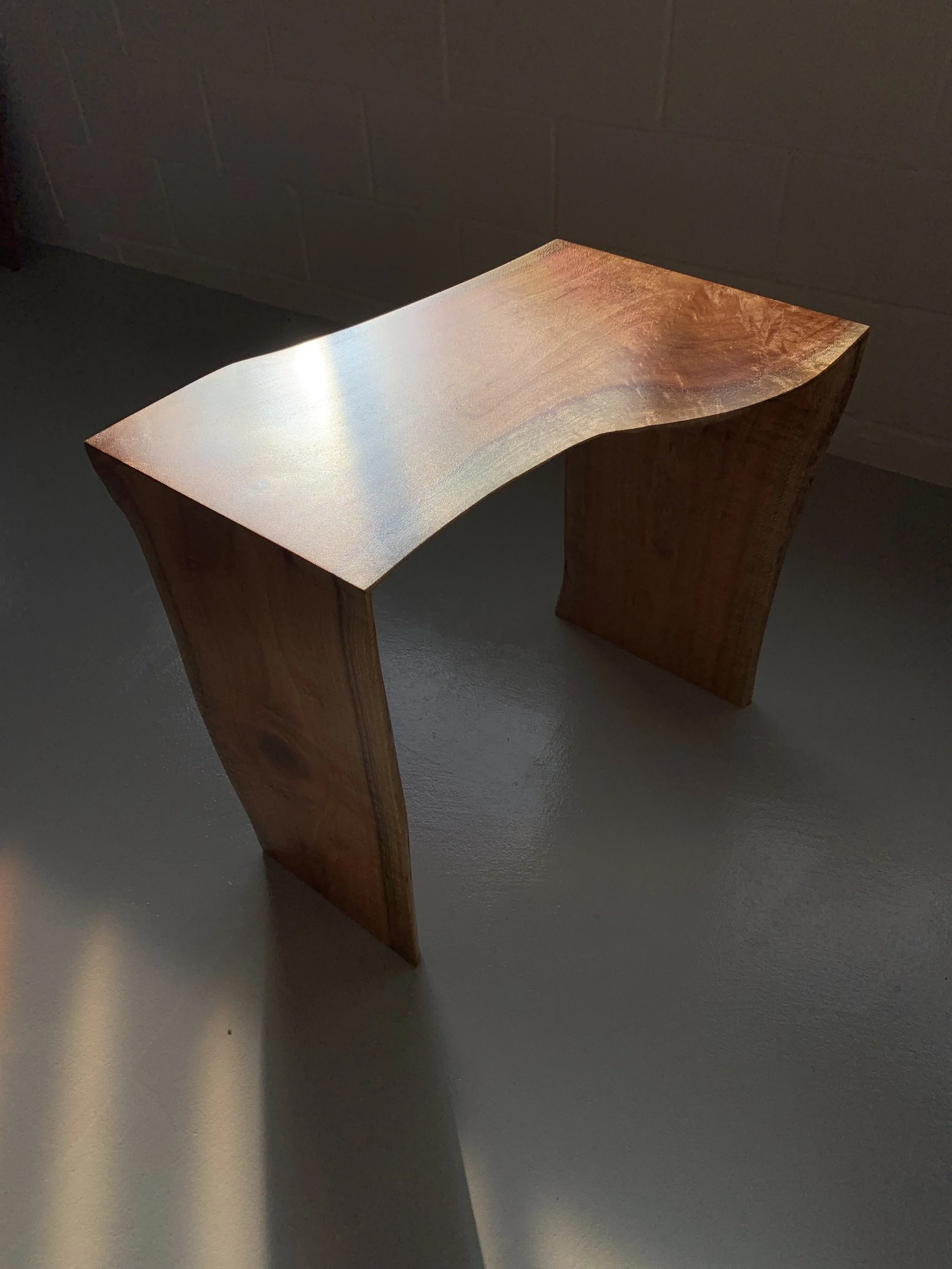Free Form Silky Oak Coffee Table Bywater Design Furniture