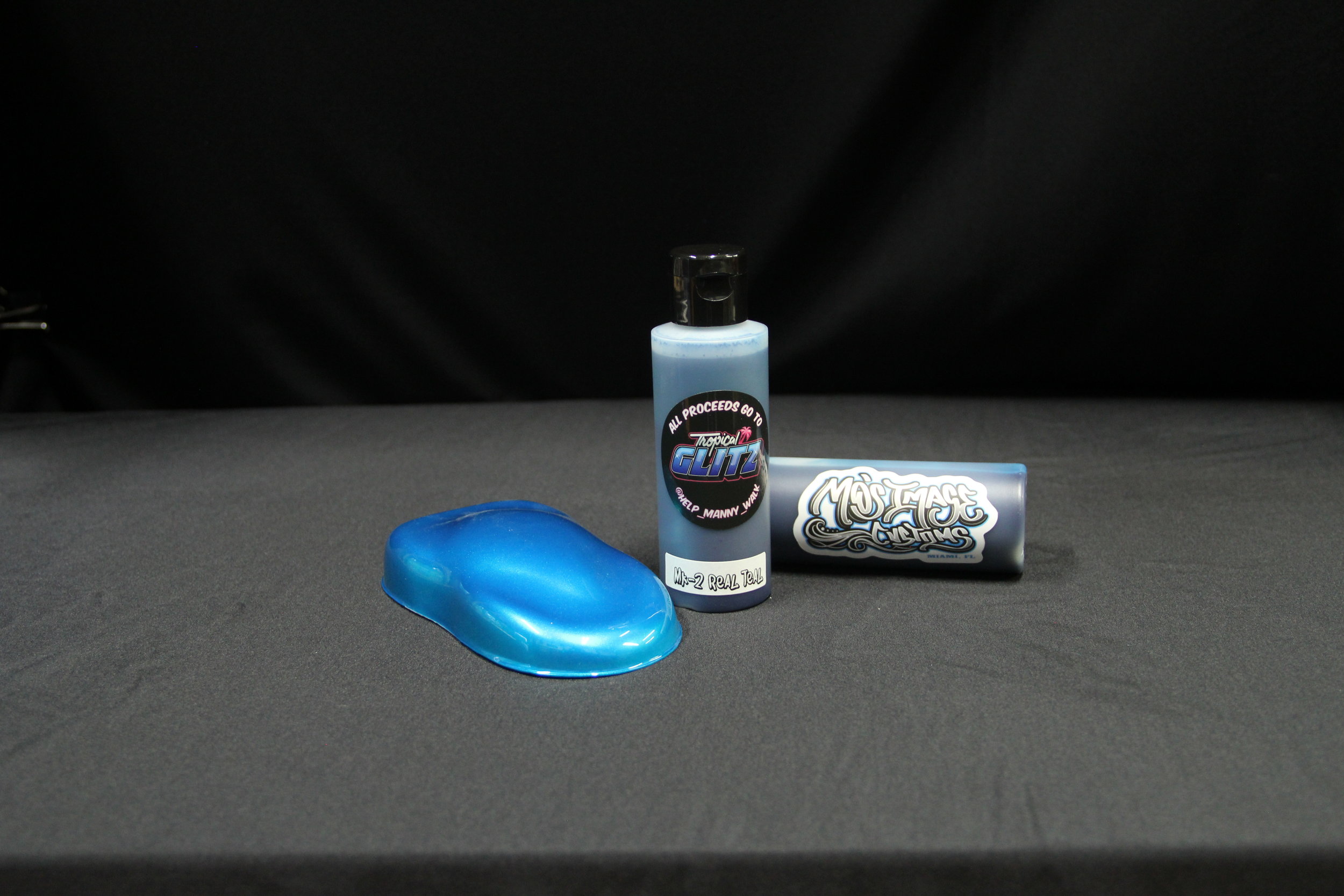 Blue Teal Candy Car Paint — Tropical Glitz