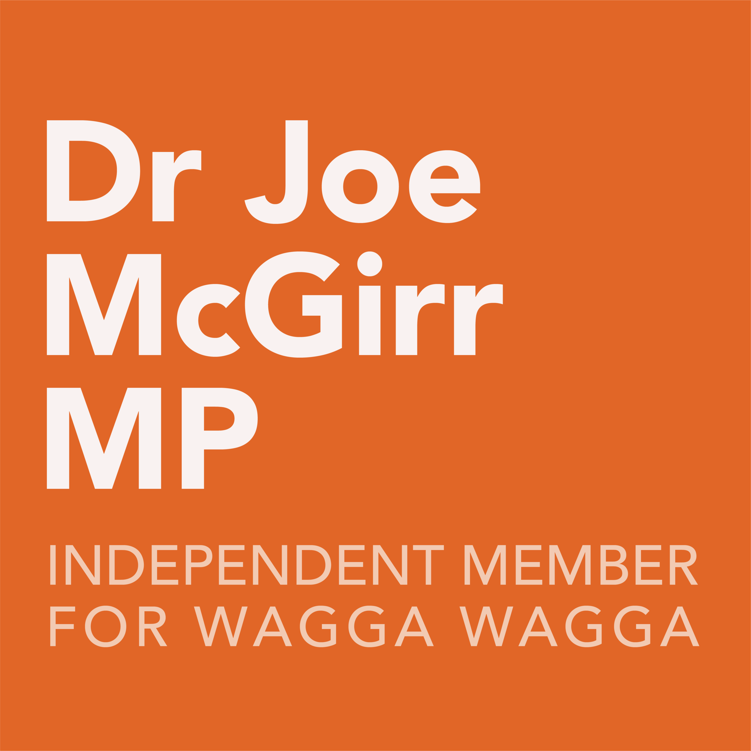 Dr Joe McGirr MP