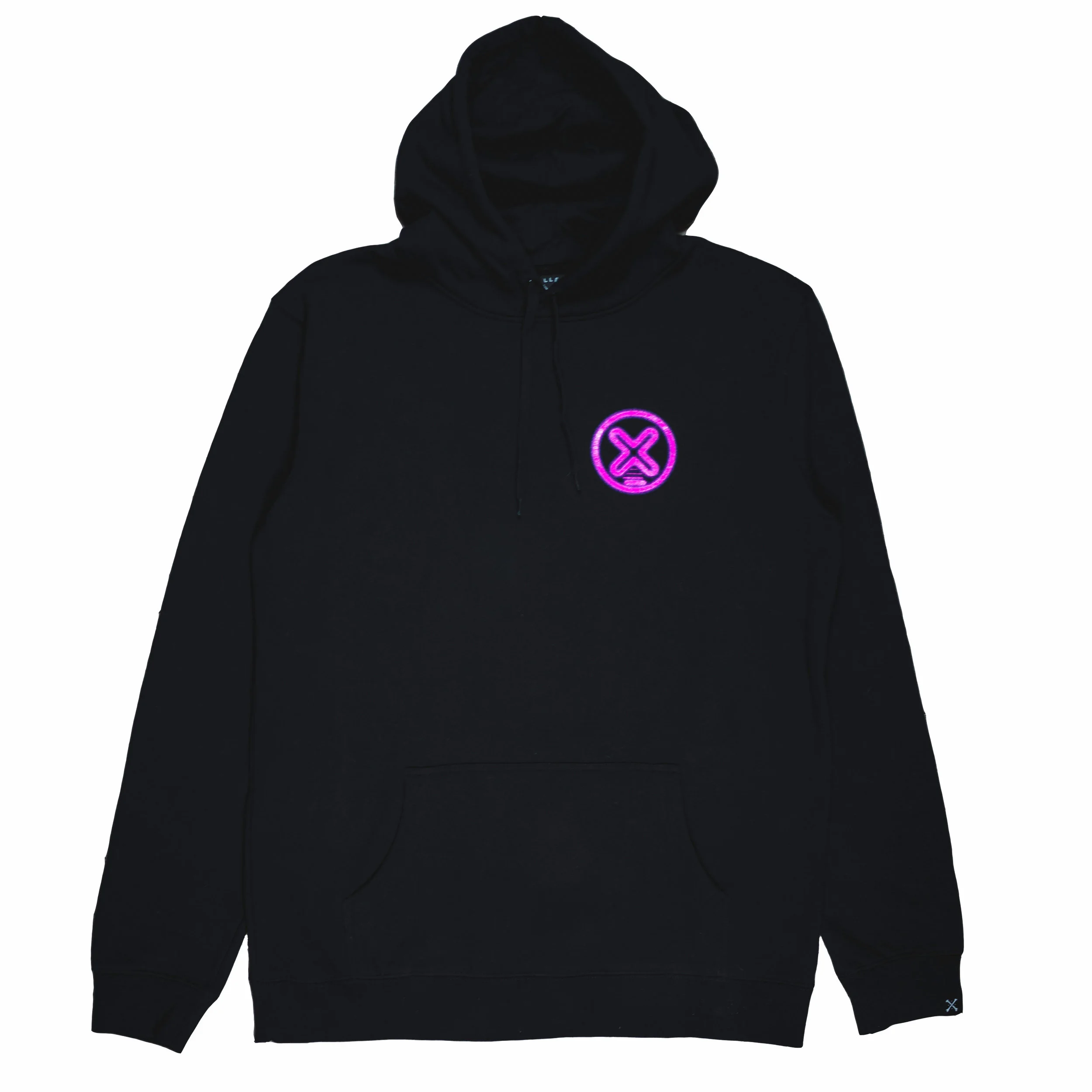 neon black hoodie