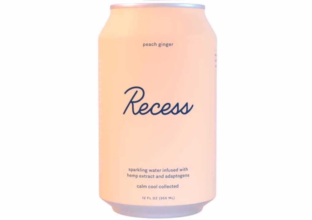 Recess Sparkling Water Infused With Hemp Extract Adaptogens
