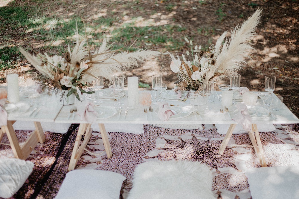 Woodstock Low Tables White Pretty Willow Prop Hire Perth