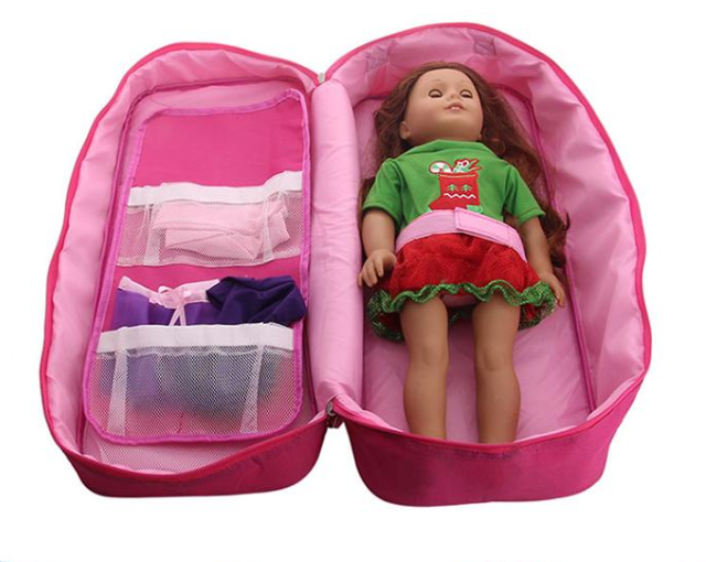 doll in a suitcase