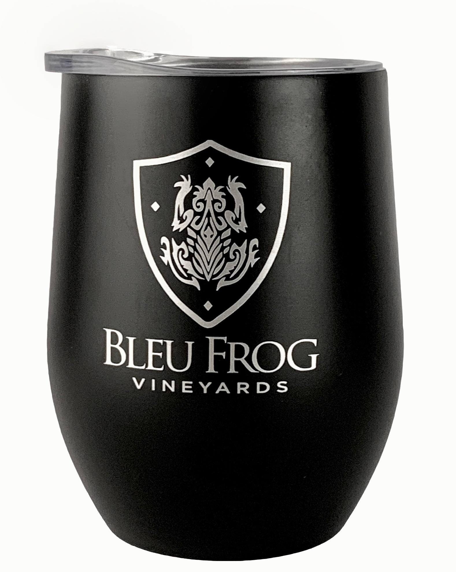 Insulated wine tumbler — Bleu Frog Vineyards