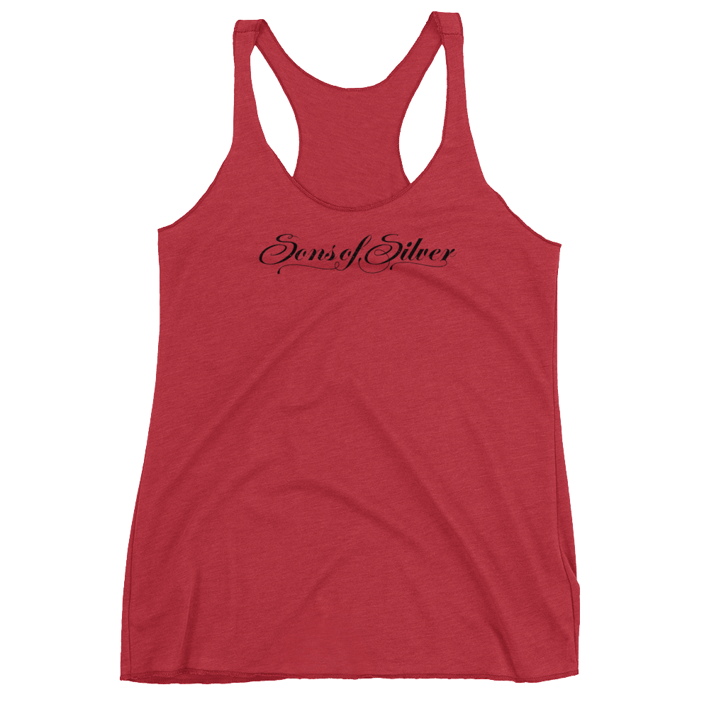 Women S Sos Logo Tank Black On Red Sons Of Silver