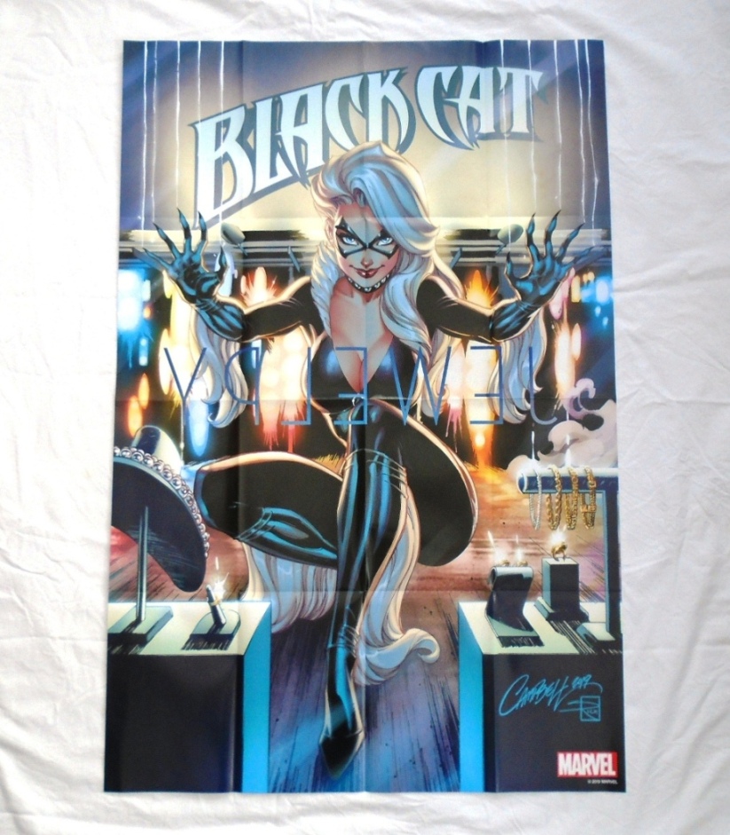 Black Cat By J Scott Campbell Folded Promo Poster Lucky Target
