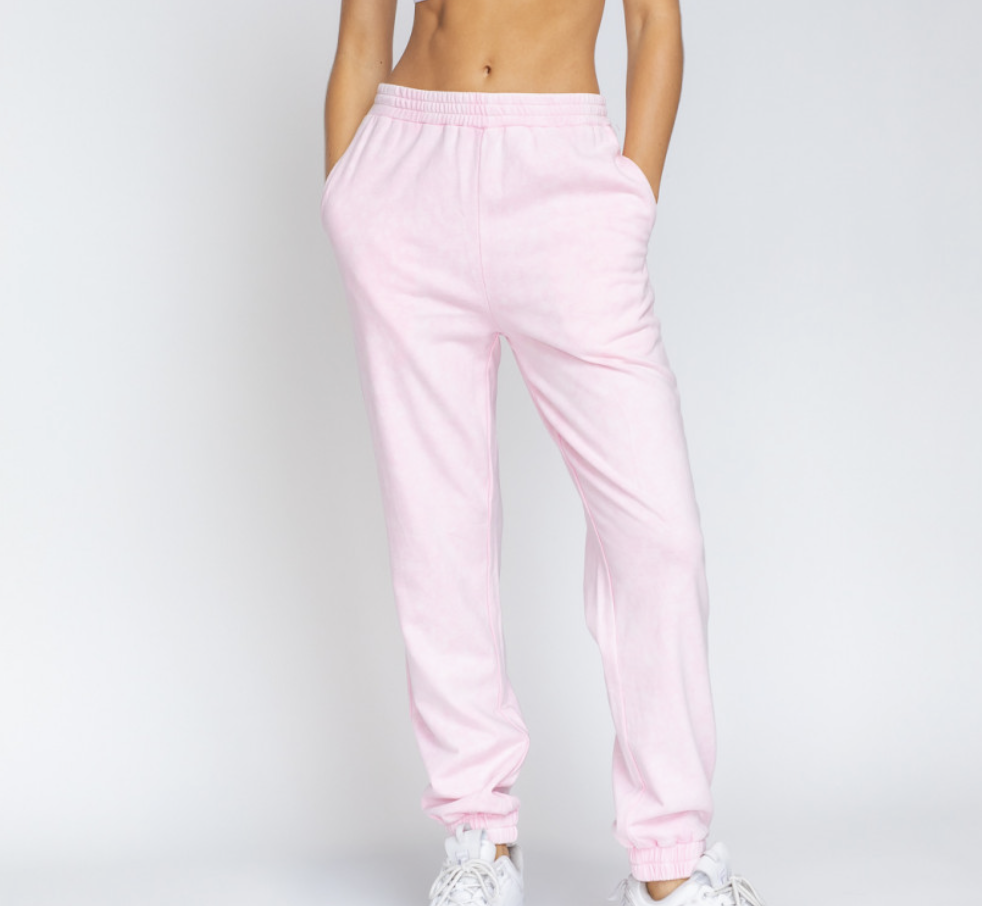 pink athletic pants