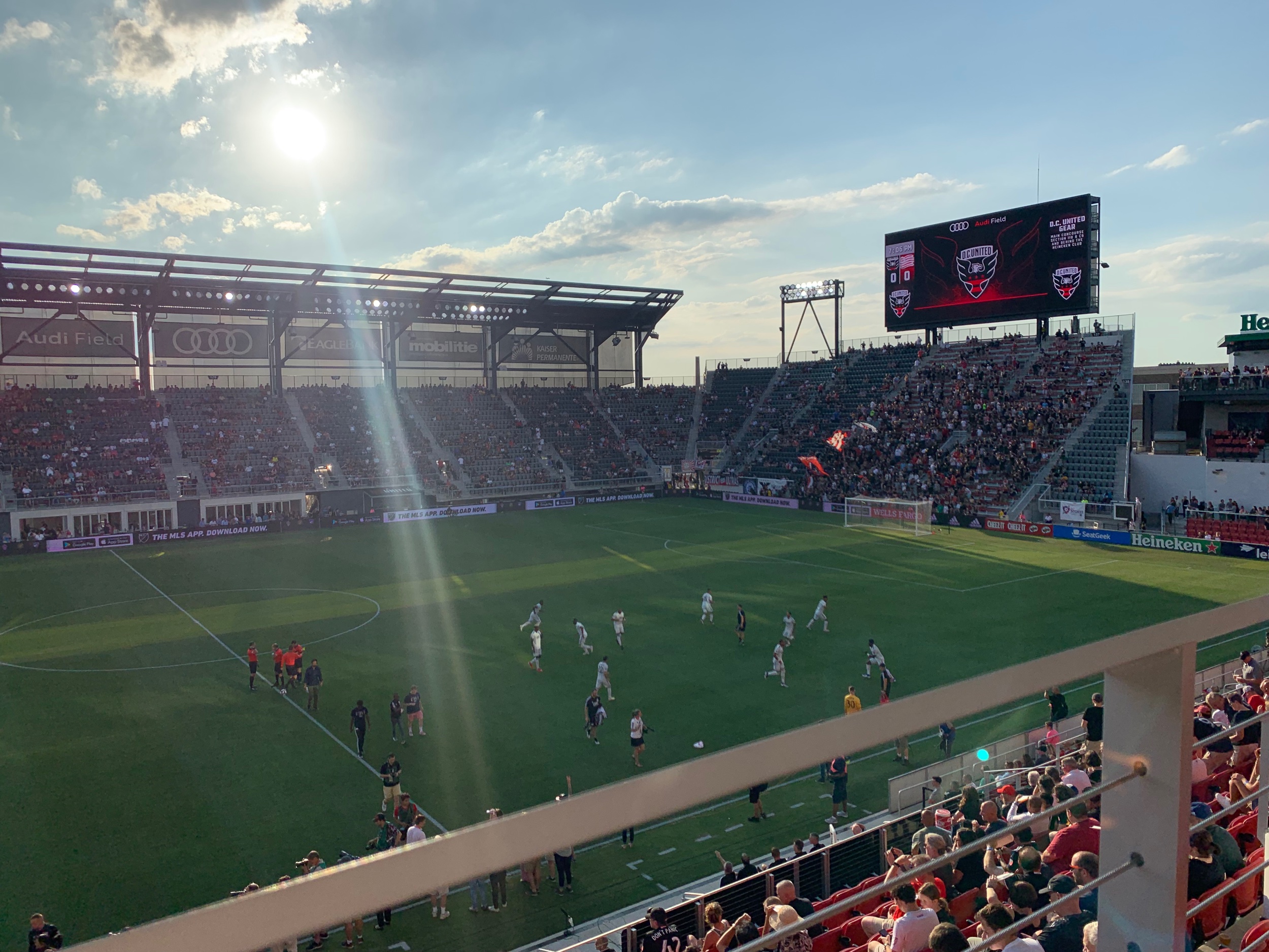NE Revs vs 华盛顿联队 双色球开奖号前的Audi Field
