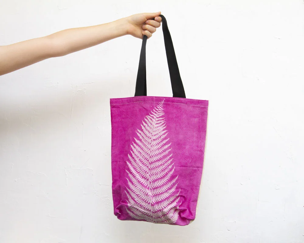 printed canvas tote bag
