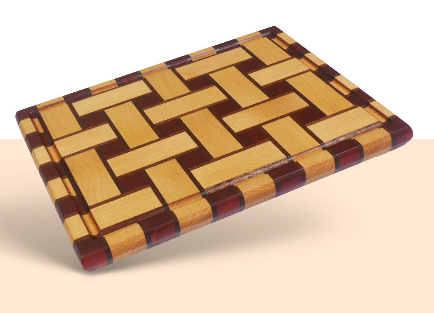 Basket-Weave Cutting Board Woodworking Plan