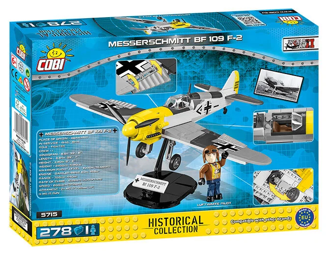 Cobi Messerschmitt Bf 109 F 2 Fighter Plane Set 5715 Buildcobi Com Cobi Building Sets