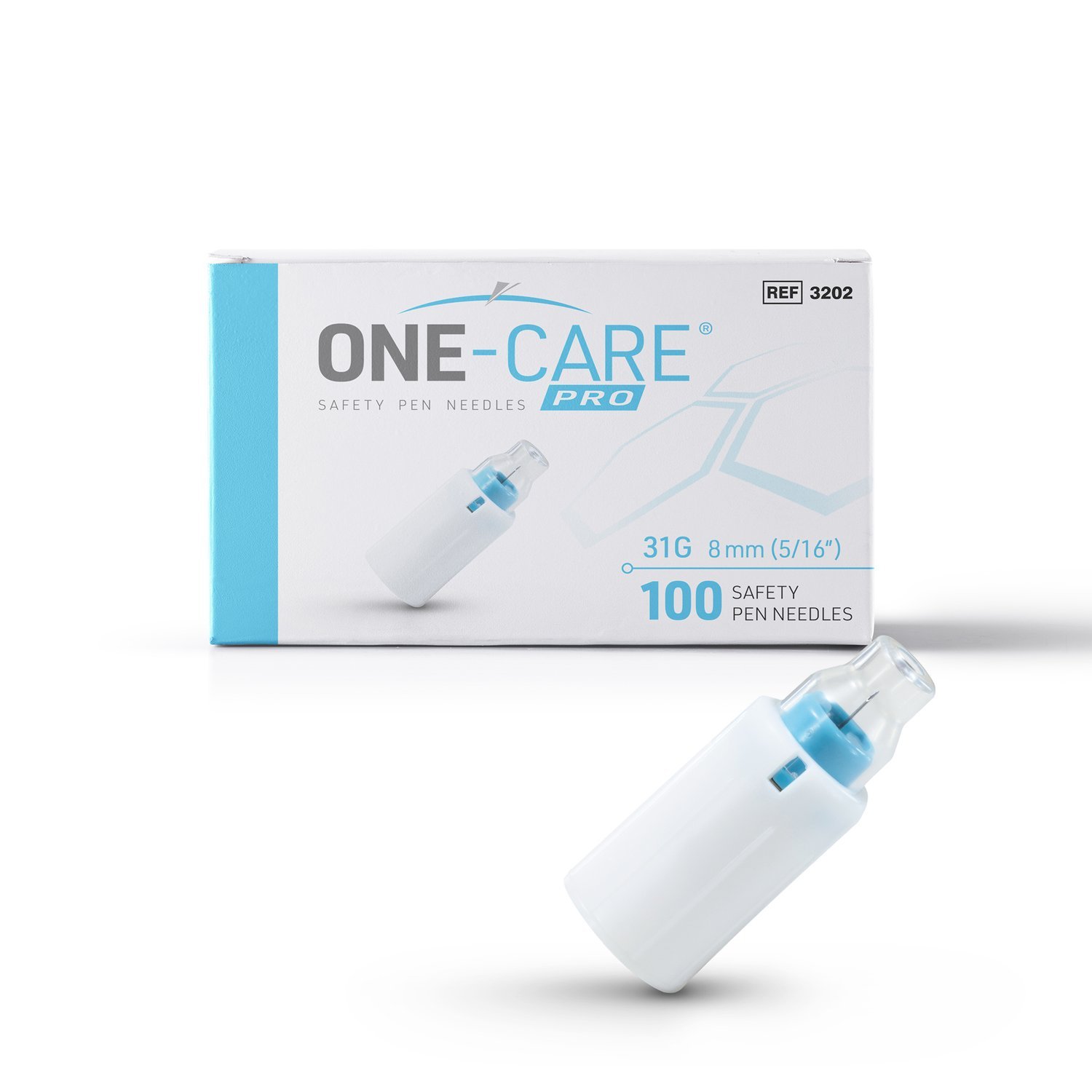 ONE-CARE Insulin Pen Needles 33G x 4mm (5/32''), Box of 100