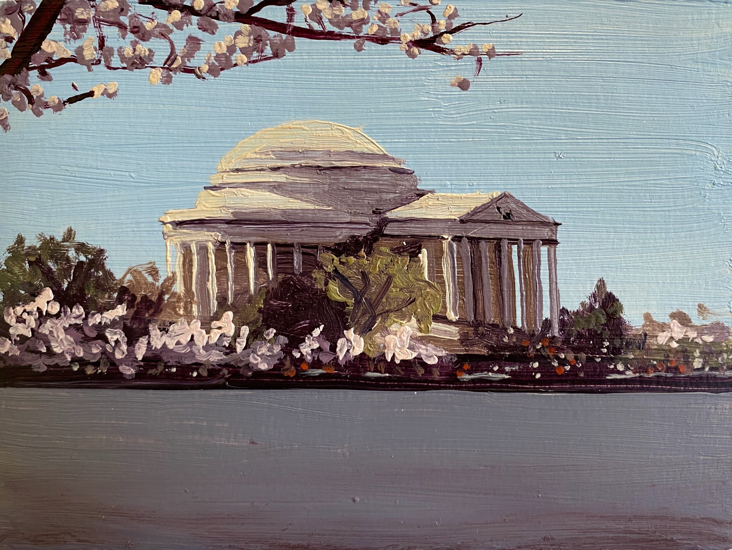 Cherry Blossoms V 6x5 Calloway Fine Art Consulting