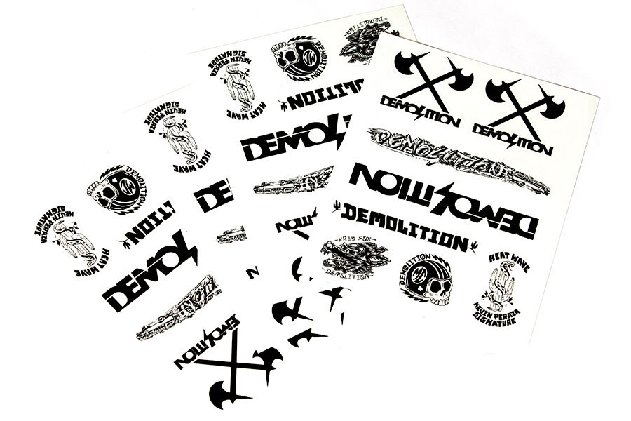 Demolition Sticker Sheet — Pedal Action BMX