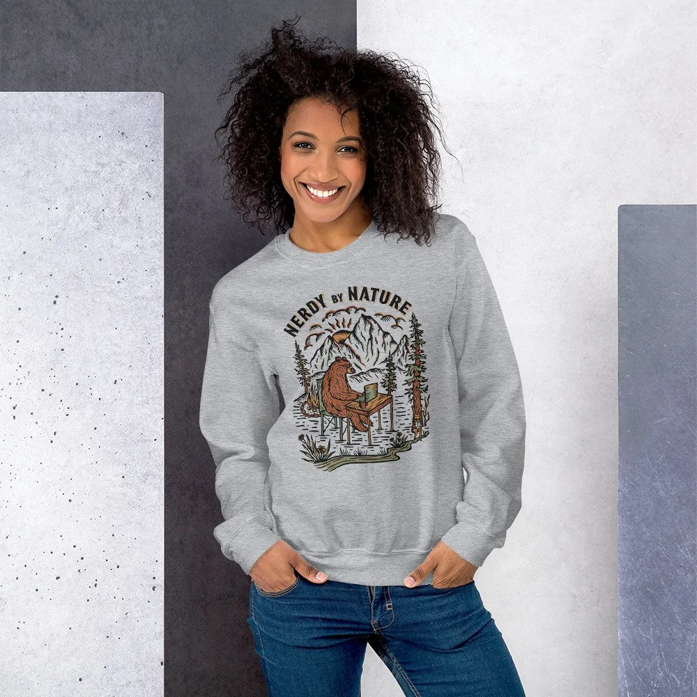 Unisex Sweatshirt - Nerdy By Nature — Megan M Cable