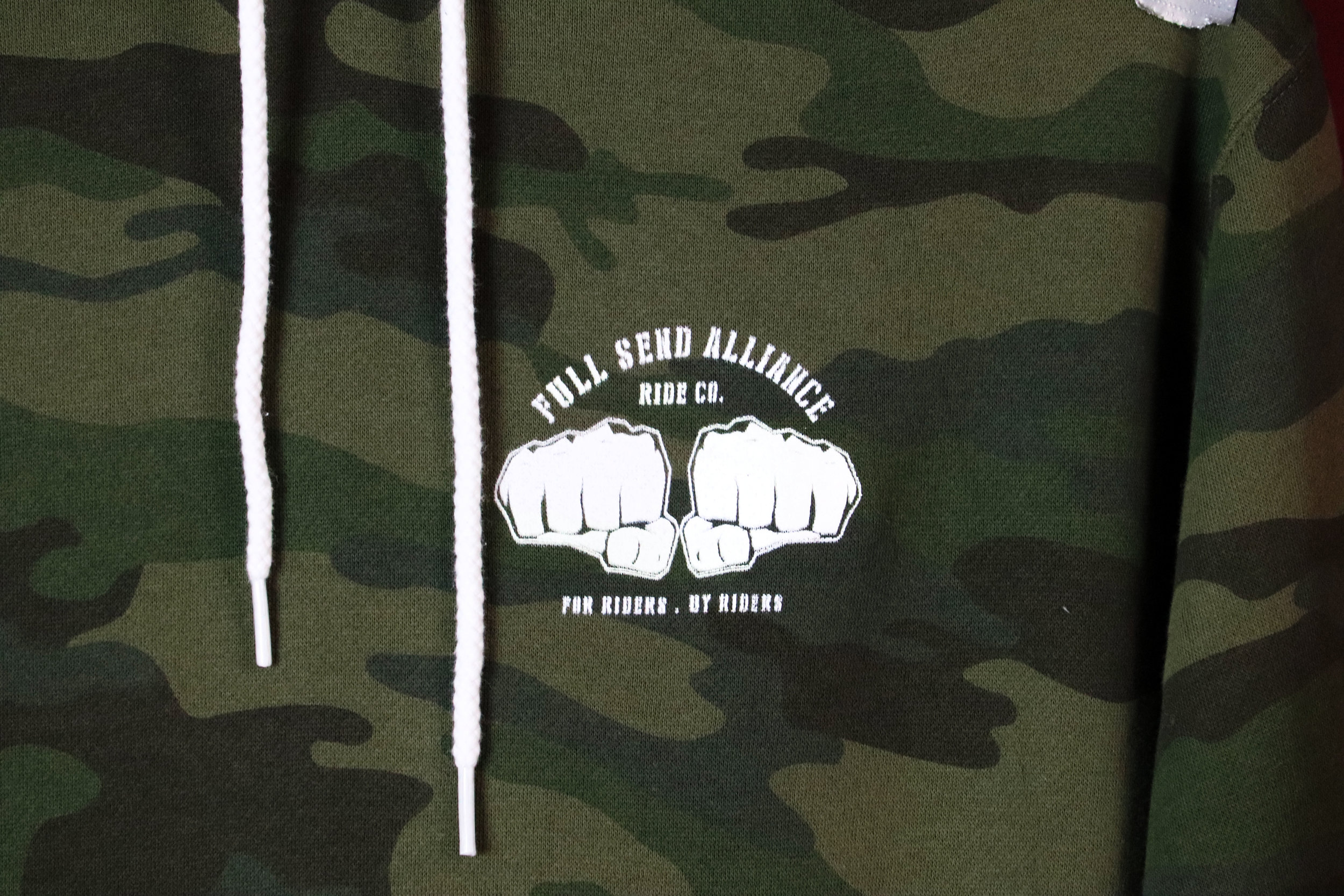 full send camo hoodie