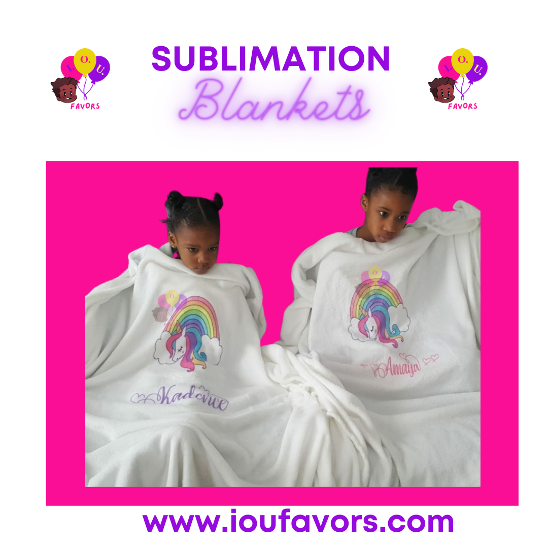 Sublimation Blankets — I.O.U.FAVORS