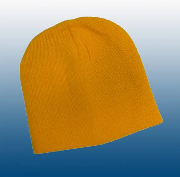 yellow knit hat
