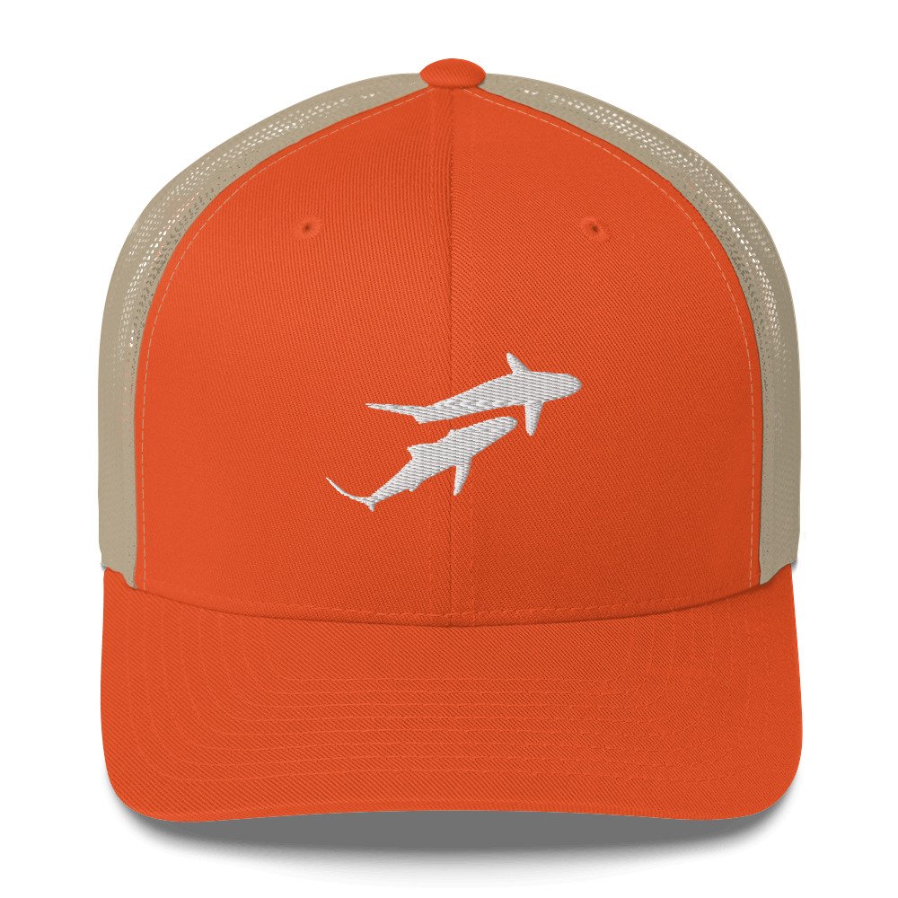 Saving Orange/Khaki - Cap Trucker — the Blue