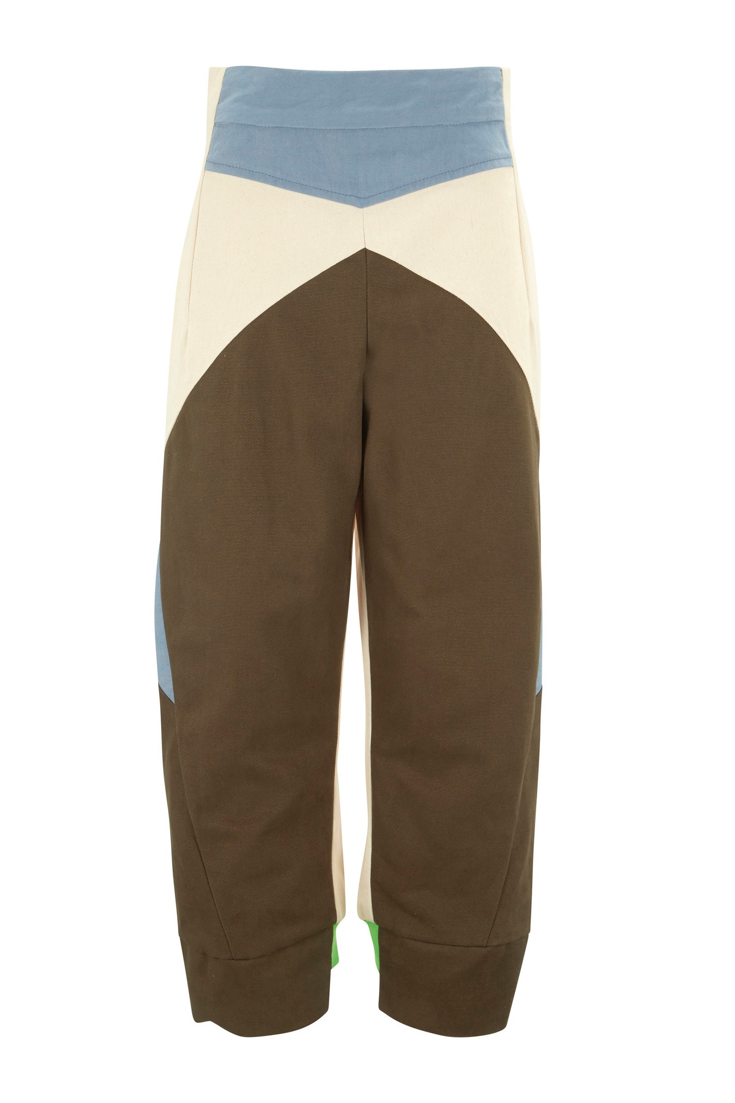 coloured cropped trousers