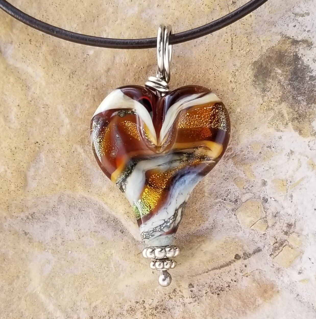 Ashes into Glass ® Heart Pendant