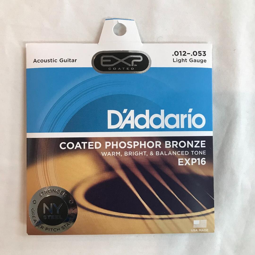 tempo konkurrenter Frustration D'Addario EXP NY Steele Coated Phosphor Bronze Acoustic Guitar Strings —  Eastside Home