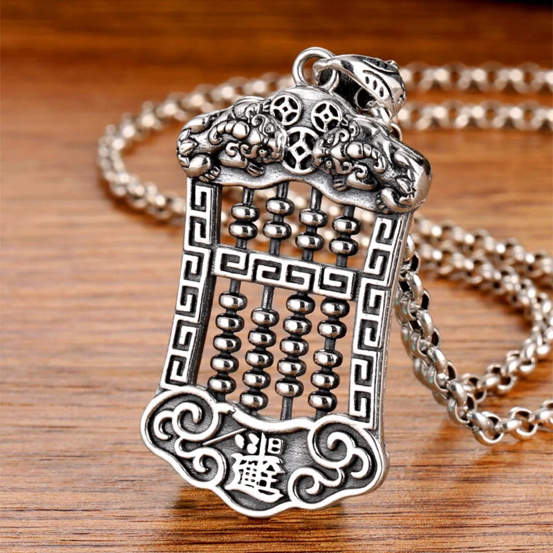 Pixiu Talisman Men S Silver Good Luck Pendant Necklace Argenti - Pendants For Mens Chains Pixiu Talisman Men S Silver Good Luck Pendant Necklace Argenti - Pendants For Mens Chains