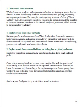 The Word Study Curriculum \u2014 Rooted in Language