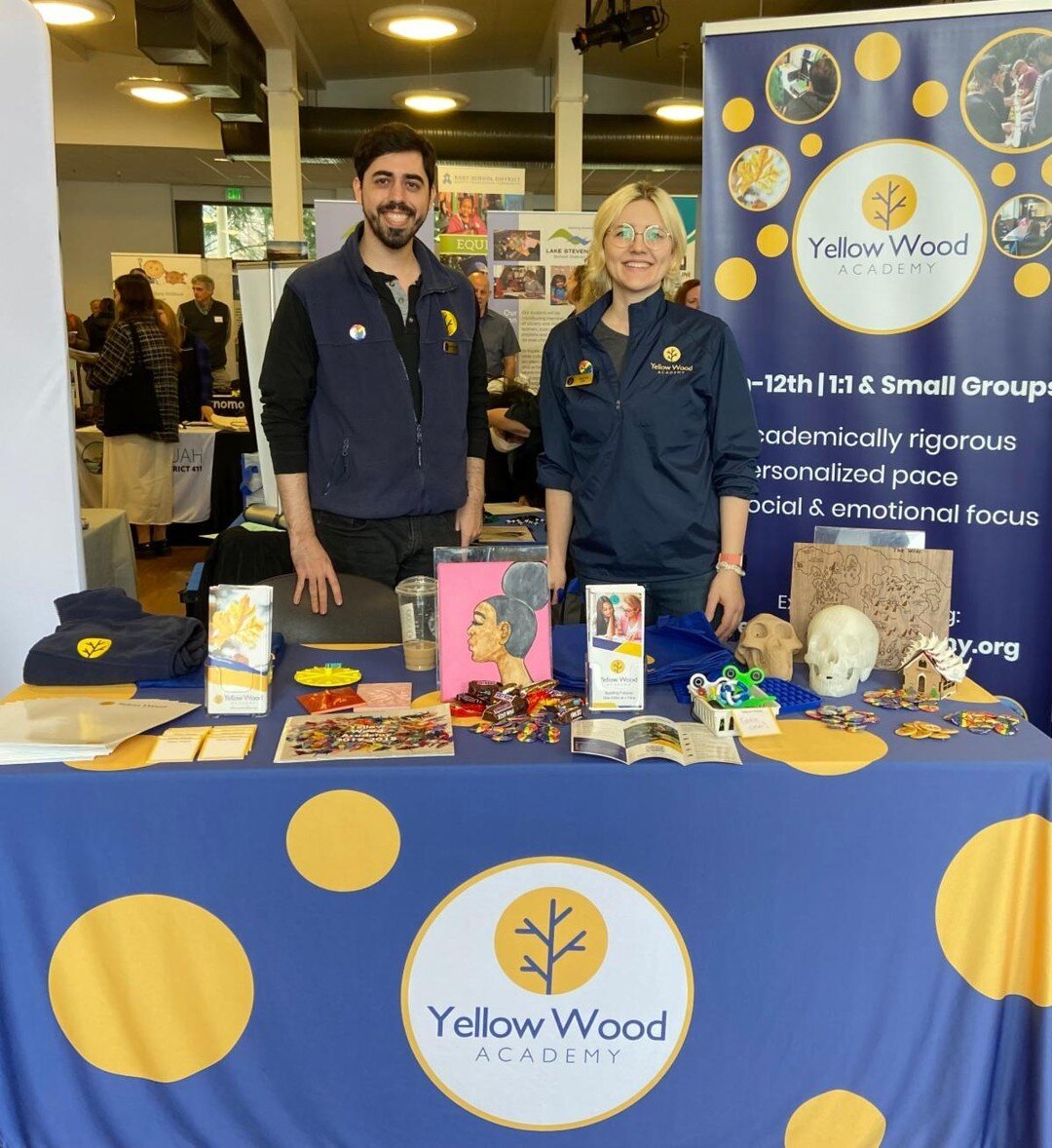 Thinking about teaching with us next year? We have a team attending different career fairs in the area looking for great candidates to join our team. Our administrators Kaia Lind and Andrew Bennett attended the WWU career fair at the beginning of Mar