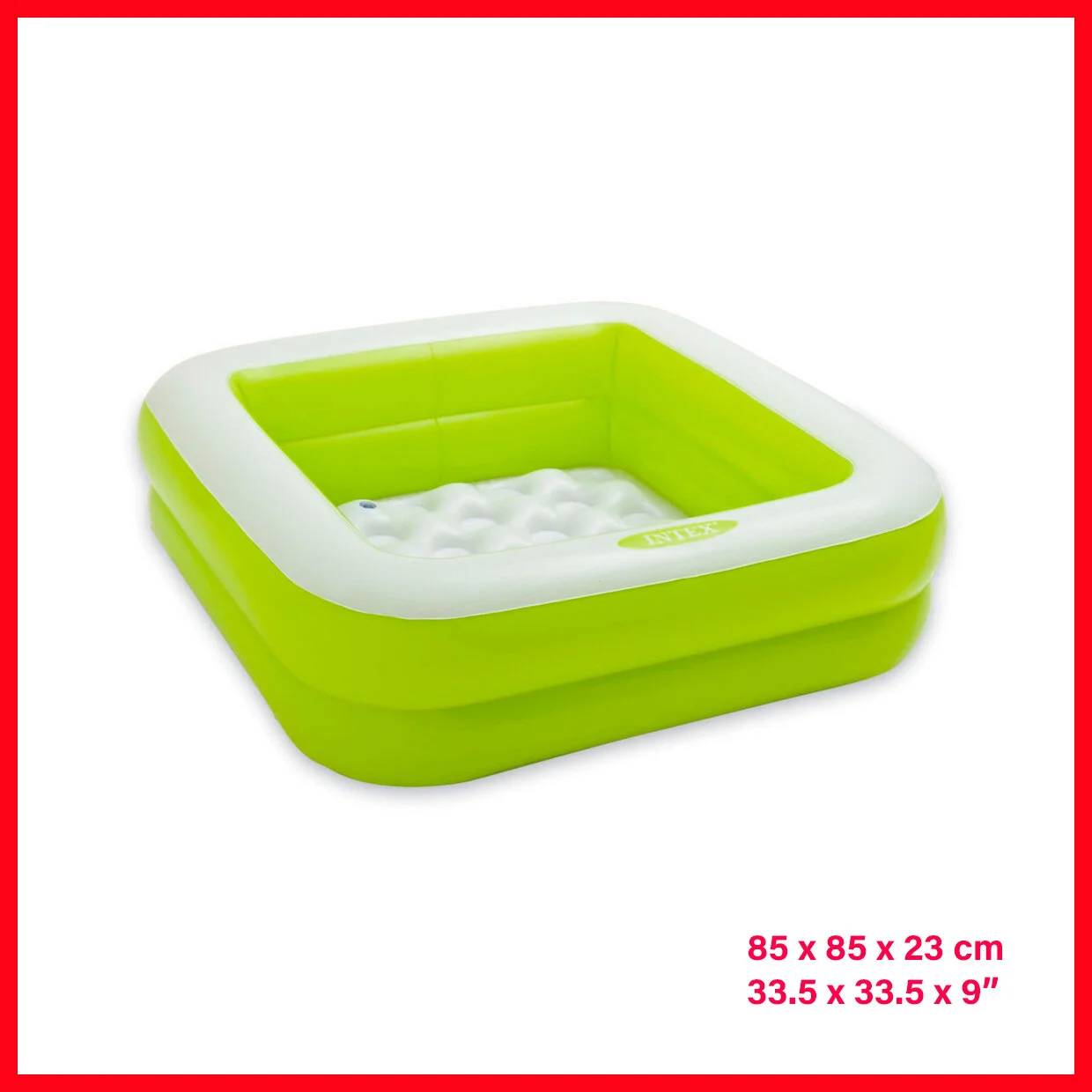 small square inflatable pool