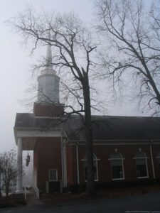 450px-Church_in_fog_with_tree