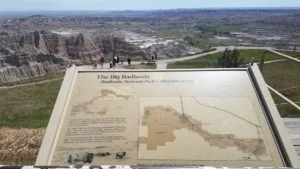 Badlands vista, South Dakota
