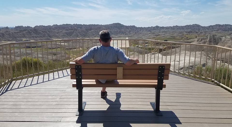 viewing the Badlands, South Dakota