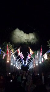 Rushmore at night