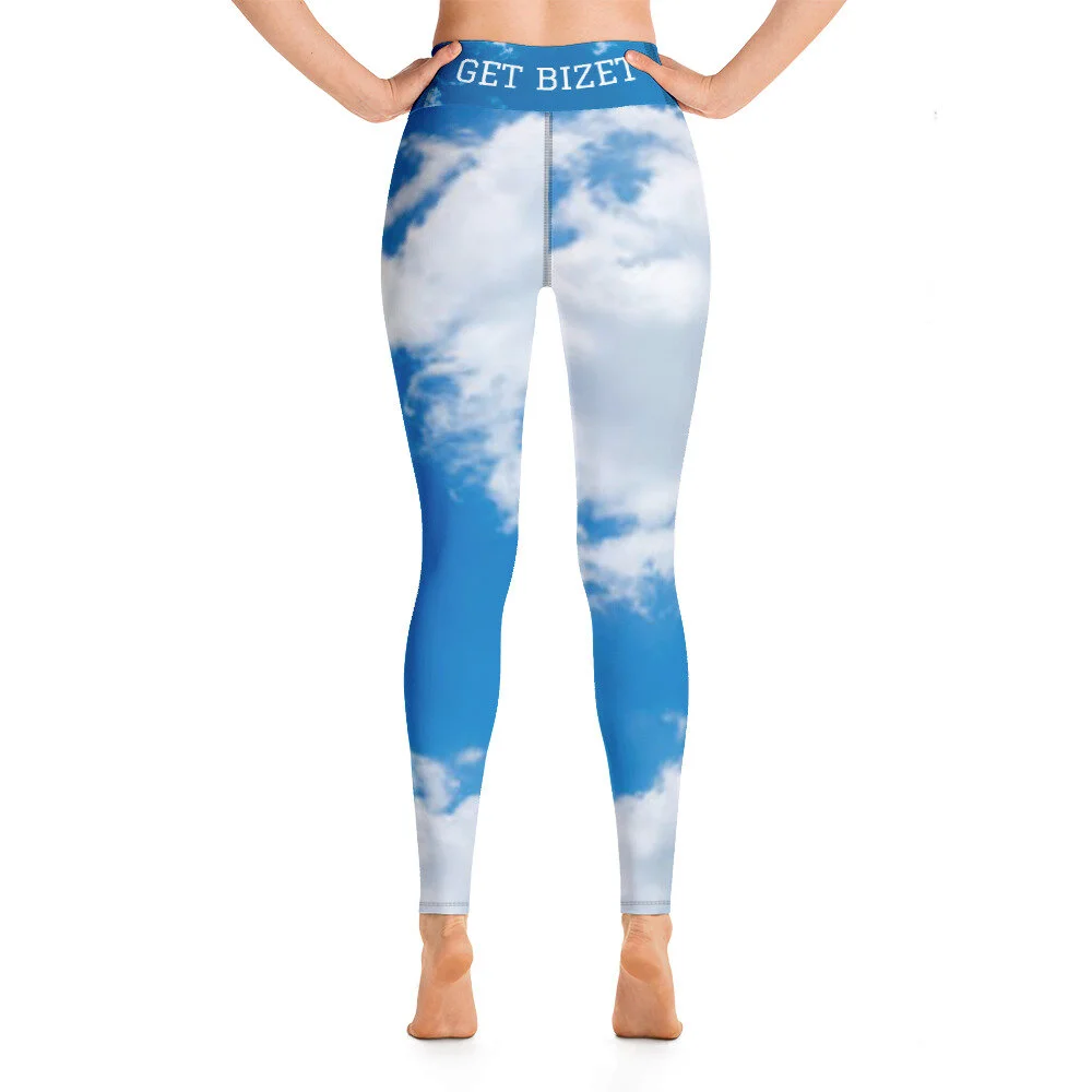 cloud print leggings