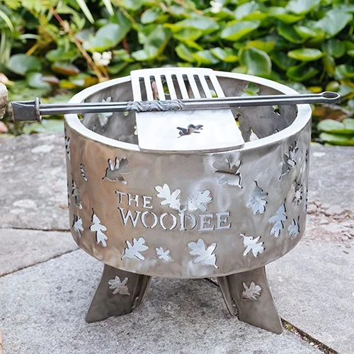 400mm Stainless Steel Fire Pit Cooking Set The Woodee Makers