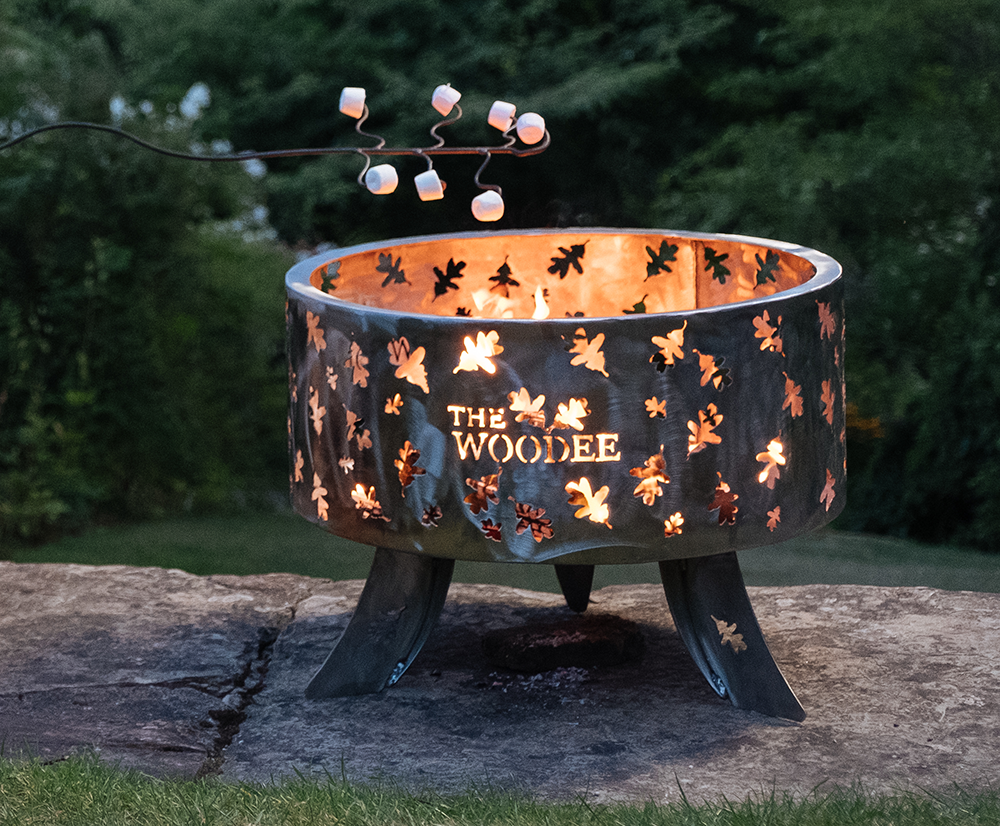 600mm Stainless Steel Fire Pit With Cooking Set Lid The Woodee