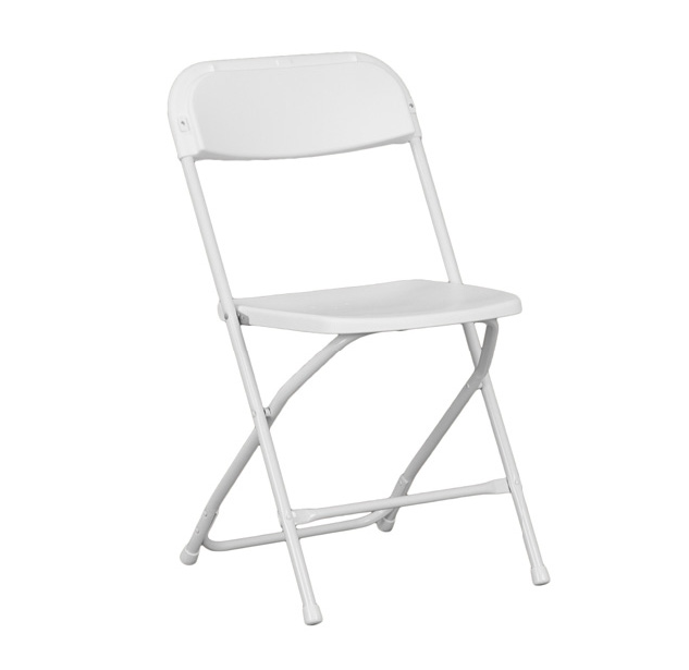 White Folding Samsonite Chair Tremont Rentals Albany Ny