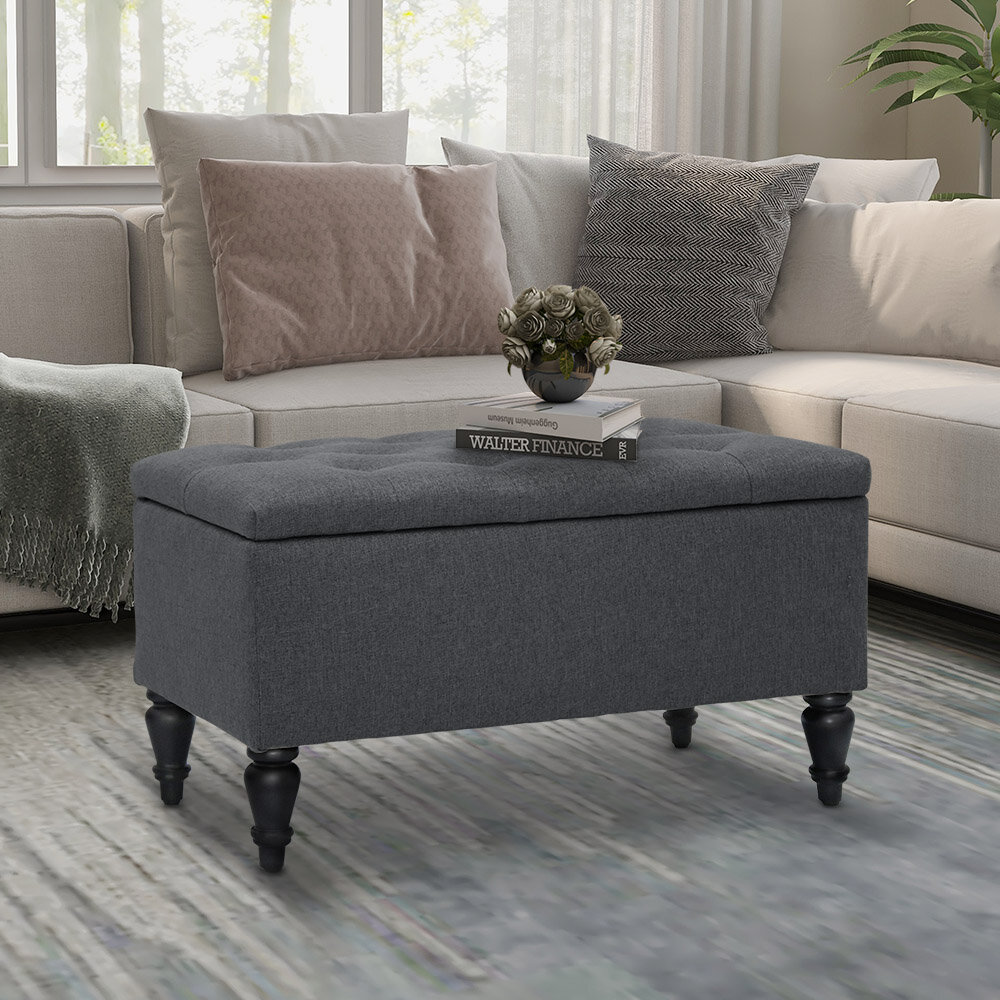 Abble Upholstered Flip Top Storage Bench — ABBLE
