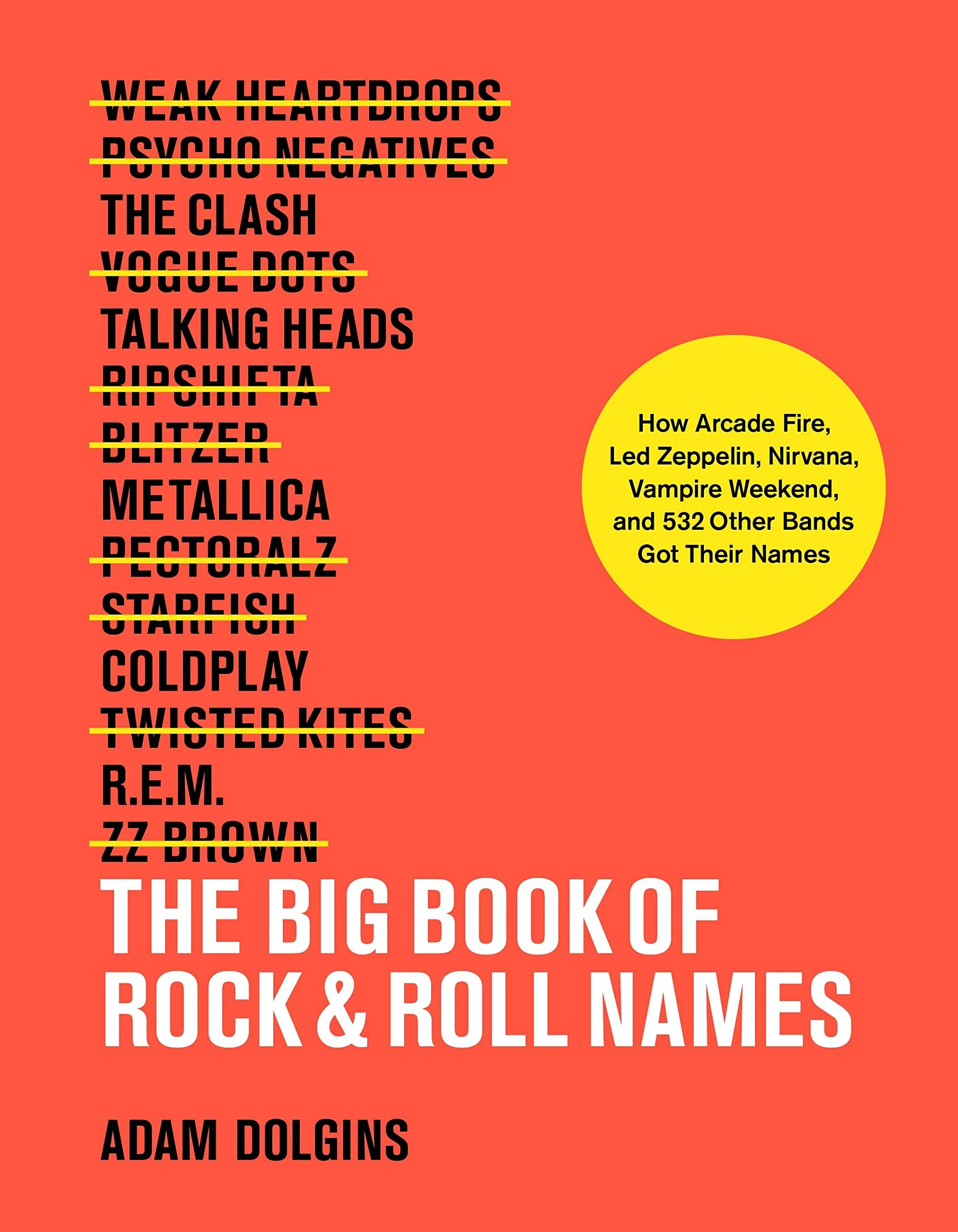 Big Book Of Rock Roll Names How Arcade Fire Led Zeppelin Nirvana Vampire Weekend And 532 Other Bands Got Their Names Propeller