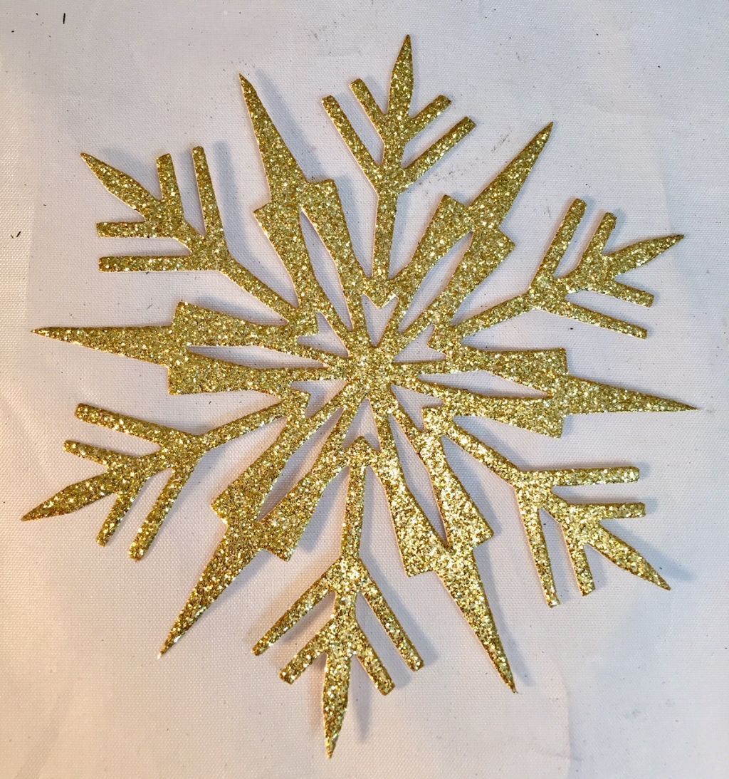 Gold Glitter Ice Flake * Set of Six — The Die Cut Shop