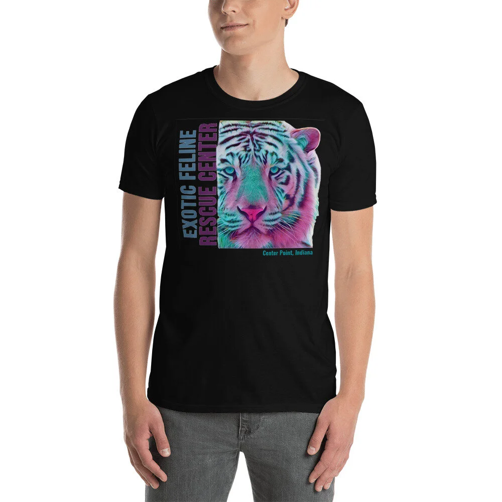 Beaux Watercolor Short-Sleeve Unisex T-Shirt — Exotic Feline Rescue Center