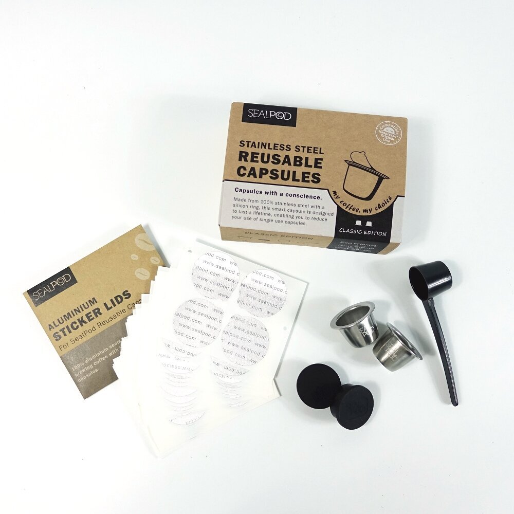 Reusable Nespresso Capsules - Pack of 3 - Stainless Steel Refillable P –  Alchemy Superior Goods