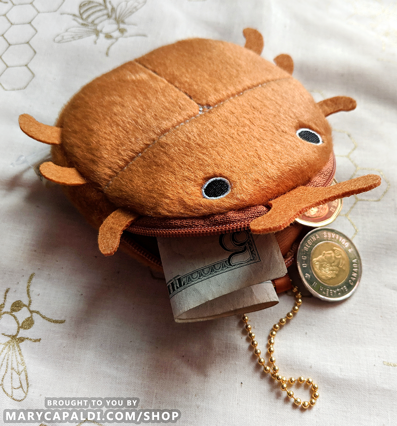Beetle Coin Pouch — The Art of Moth Monarch