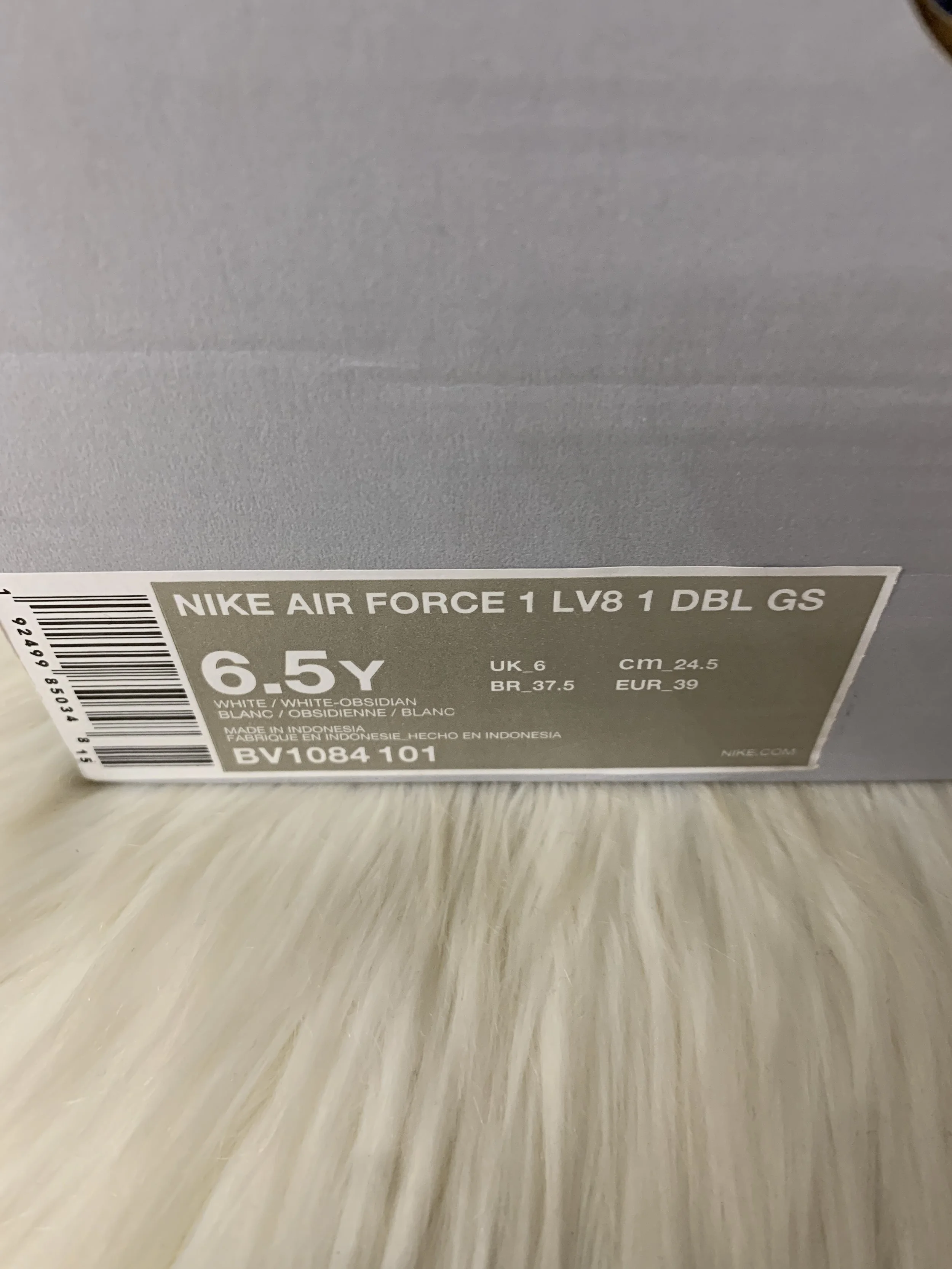 nike AIR FORCE 1 LV8 1 DBL GS WHITEWHITE OBSIDIAN nike AIR FORCE 1 LV8 1 DBL GS WHITEWHITE OBSIDIAN