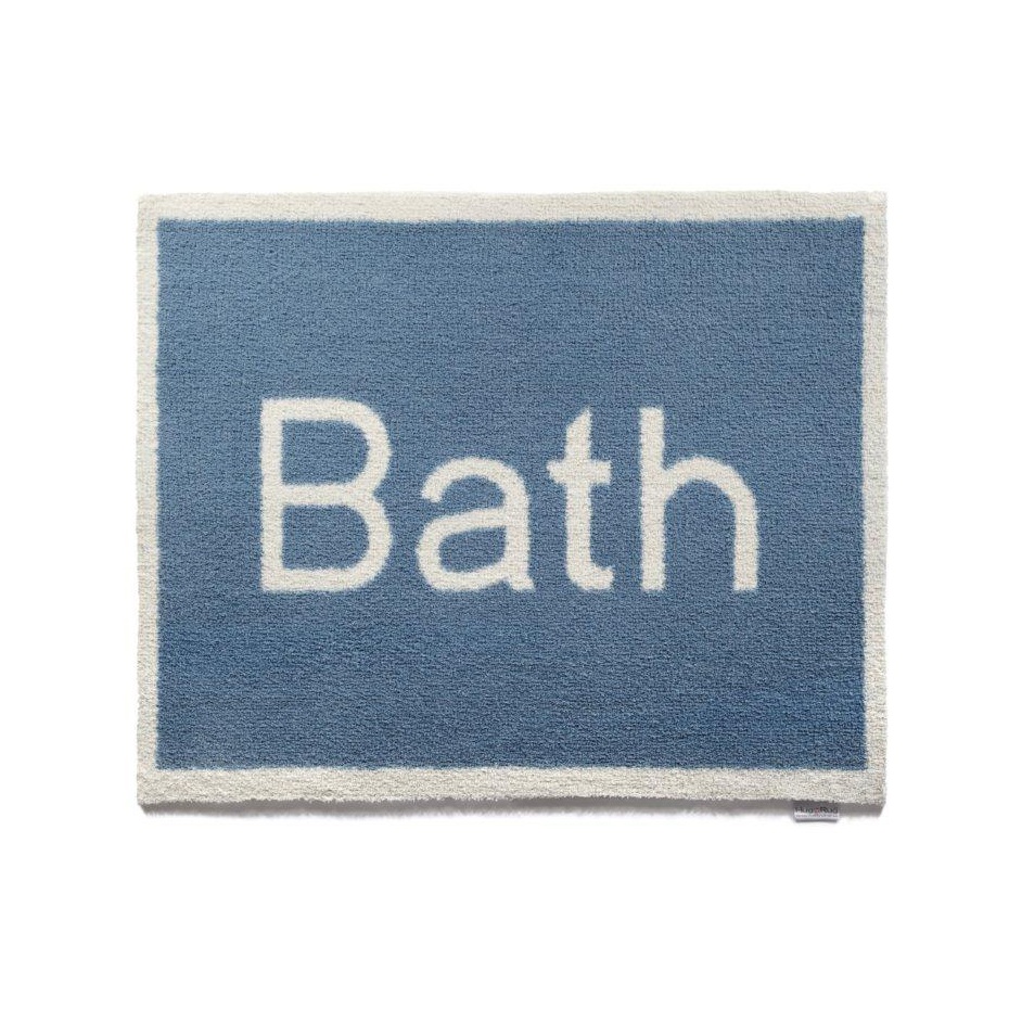 Eco Friendly Bath Mat Blue Interior White