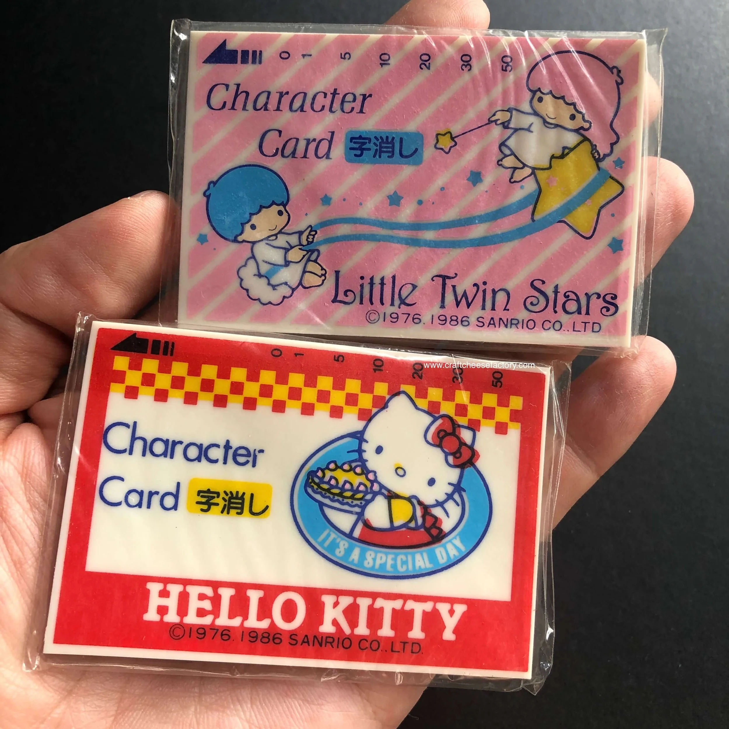 Vintage 1980s Sanrio Japan character cards Hello Kitty and Little Twin  Stars — Craftcheesefactory.com